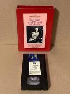 Erol's Video Club-Sawdust and Tinsel -Ingmar Bergman- Rare VHS Rental - Imagen 1 de 5