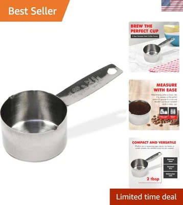 Medida de café portátil de acero inoxidable de 2 cucharadas - Fácil manejo y limpieza Foto 1 de 4