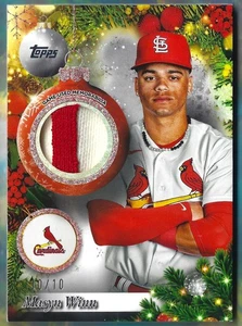 2025 Topps Holiday Game-Used Relic Red Glitter 10/10 #PR-MW Masyn Winn Cardinals - Picture 1 of 2