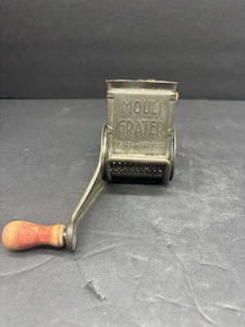 Vintage MOULI Cheese Grater Made in France Red Handle Rotary Hand Crank - Picture 1 of 5