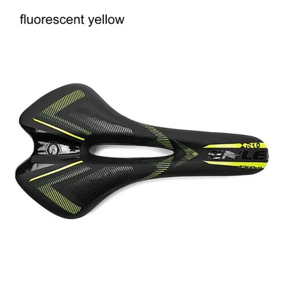 ENLEE Bicicleta Cuero PU/Carbono Firber Sillín Asiento Bicicleta de Carretera Cojín Transpirable Foto 1 de 4