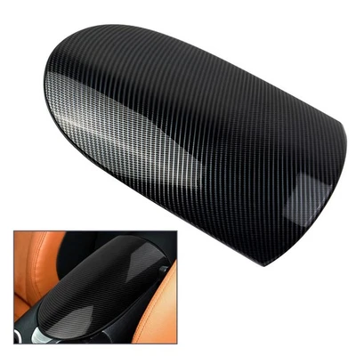 Carbon-Fiber-Texture Center Console Armrest Cover Fit For Nissan 370Z 2009-2020 - Изображение 1 из 4