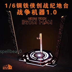 TOYS-BOX 1/6 Iron Man Máquina de Guerra Plataforma LED Luz Naranja para Figura Juguete 12""- - Imagen 1 de 10