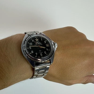 Watch VOSTOK KOMANDIRSKIE commander Mechanical watch TANK USSR vintage serviced - Image 1 of 4