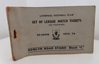 1973/74 Liverpool FC Season Ticket Book  - Bill Shankly