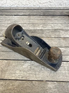 Vintage Stanley No. 220 Verstellbarer 7" Blockhobel - Hergestellt in den USA Holzbearbeitung Hobel - Bild 1 von 8