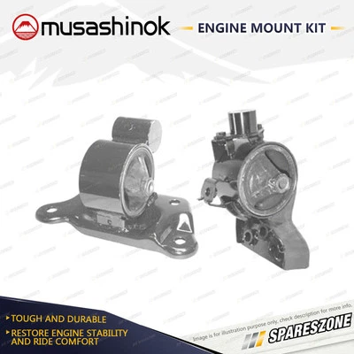 LH + RH Engine Mount Kit for Mitsubishi Mirage CE 1.5L 4G15 98-03 Steel Body - image 1 of 2