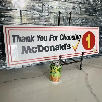 🍔 Vintage McDonalds Sign Americana Advertisement Drive Thru - Image 1 of 4