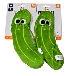 2 Pack Pet Craft Supply Co. USB Rechargeable Wiggle Pickle Cat Toy With Catnip - Picture 1 of 1