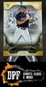 2020 Topps Triple Threads Francisco Lindor #30 Gold #/99 Cleveland Indians - Picture 1 of 2