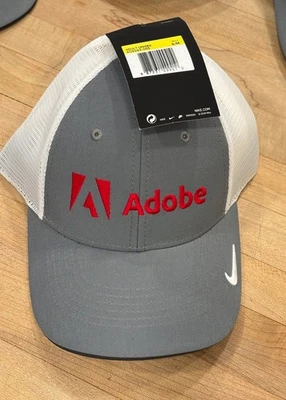 Nike DRY Dri-fit White Mesh Golf Cap Size S/M x 1 (Branded Adobe) New w/ tag - Image 1 of 4