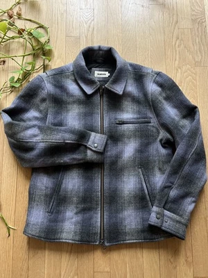 Куртка Taylor Stitch The Wyatt Ash клетчатая шерстяная смесь размер 40 стеганая внутри - Изображение 1 из 4