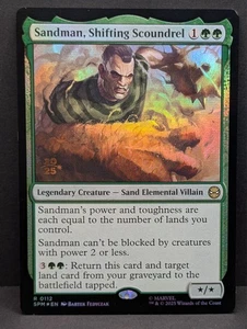Sandman, Shifting Scoundrel Prerelease FOIL Marvel's Spider-Man MTG Magic LP - Bild 1 von 2