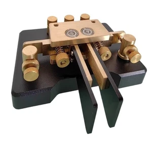 MK-03 Chiave Telegrafica Portatile Ottone CW Codice Morse per Radioamatori UK - Foto 1 di 13