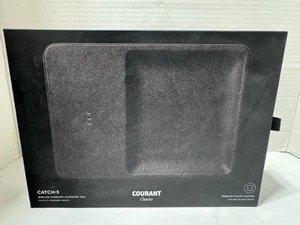 NUEVO Bandeja de accesorios de carga inalámbrica Courant Catch:3 caja de cuero italiana premium - Imagen 1 de 9