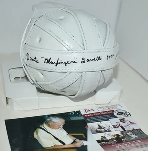 DANTE LAVELLI SIGNIERTER WEISSER LEDER MINIHELM CLEVELAND BROWNS HOF 1975 JSA - Bild 1 von 10