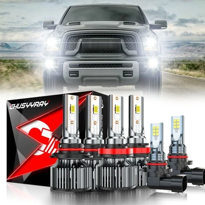 Kit combinado de luces antiniebla de haz alto bajo para RAM 4000 4500 5500 2011-2018 LED Foto 1 de 4