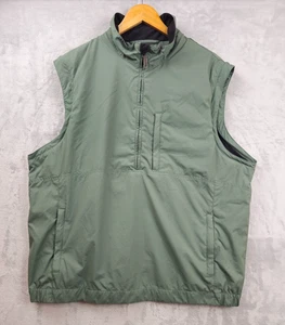 Walter Hagen Jacket Men Green Sleeveless 1/4 Zip Golf Sporty Vest XL Windbreaker - Picture 1 of 3