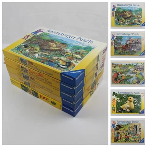 Konvolut, 5 Kinder Puzzle, 5-9 Jahre, Tiere , Ravensburger, 100-300 Teile - Bild 1 von 16