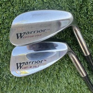 2 Warrior Custom Golf Irons SW 56* & LW 60* Sand Lob Wedges Set RH Steel Shafts - Picture 1 of 8