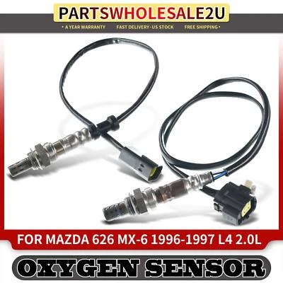 Sensor de oxígeno O2 aguas arriba y aguas abajo 2 piezas para Mazda 626 MX-6 1996-1997 L4 2,0 L Foto 1 de 4