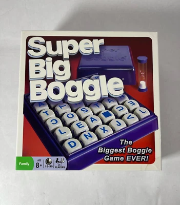 SUPER BIG BOGGLE Word Scramble Board Game by Winning Moves COMPLETE Ages 8+ - Image 1 of 4
