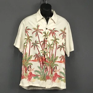 Camisa Hawaiana Kamehameha Años 70 De Colección Para Hombres L Hula Niñas Rayón Coco Botones - Imagen 1 de 12