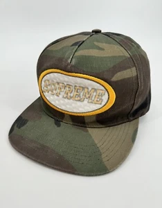 Supreme Overlay Hologram 5-Panel Cap Hat Woodland Camo Camp Fall Winter 2016 - Picture 1 of 5