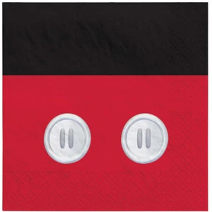 Mickey Mouse Party Supplies Forever Lunch Napkin 16 Pack Birthday Tableware - Picture 1 of 1