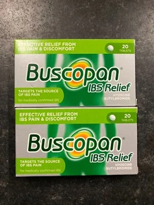 BUSCOPAN IBS RELIEF TABLETS EFFECTIVE RELIEF OF DISCOMFORT 2 x 20 PACKS EXP 2027 - Picture 1 of 1