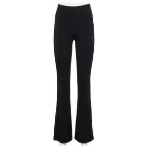 NEW SO Junior's M Black Favorite Leggings High Rise Flare Fave - Picture 1 of 4