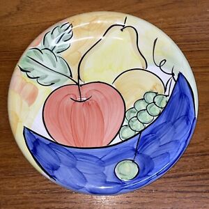 Bella Ceramica Alfresco Dinner Plate Fruit 10 3/4in Replacement Art Nouveau