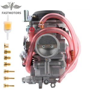 CV40 Carburetor Carb & Choke Cable w/ Gasket for Sportster 883 1200 XL883 XL1200 - Picture 1 of 12