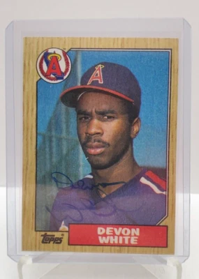Devon White Autographed 1987 Topps #139 - Imagem 1 de 4