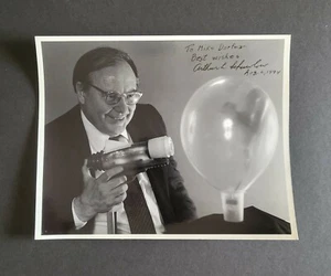 Foto firmata Arthur Schawlow - Premio Nobile in Fisica - Autenticata Jsa - Foto 1 di 5