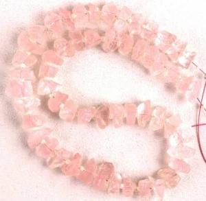 50 Pieces Natural Rose Quartz Gemstone Rough 6-8 MM, Making Pink Jewelry Raw - Picture 1 of 3