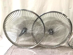 26" X 2.125 Bicycle WheelSet 140 Spokes Cruiser Lowrider Bikes - Picture 1 of 5