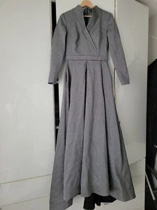 ABIYE Abendkleid SATEN GR L 40 Silber - Bild 1 von 2