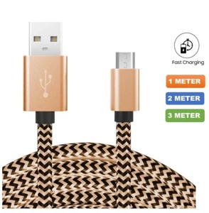Micro USB Fast Charging Charger Cable For HTC One A9 M9 M8 M7 M10 Desire - Picture 1 of 9