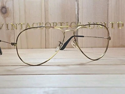 Marco de gafas de aviador con caparazón de tortuga vintage B&L Ray Ban EE. UU.  Foto 1 de 4