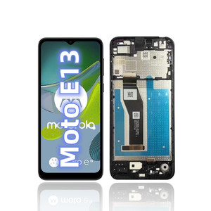 For Motorola Moto E13 IPS LCD Screen Original Display 6.5 inches Black + frame