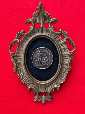 Vintage Roman Greek Medallion God & Goddess Gold Wall Art Dog Baby 9/6 ❤️sj7m Cover