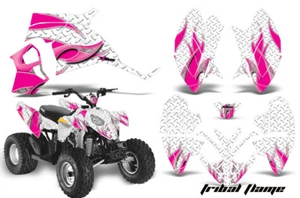 ATV Decal Graphic Sticker Kit For Polaris Outlaw 90 110 2002-2020 TFLAME PNK - Bild 1 von 2