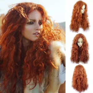 Beautiful SEXY Wild Untamed Long Curly Wig Fox Red Ladies Wigs from WIWIGS UK - Picture 1 of 6