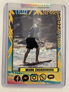 2021 G.A.S. MARK ZUCKERBERG POINT ZUCK GOLDEN SUNRISE ROOKIE CARD GAS ONLY 366 - Picture 1 of 3