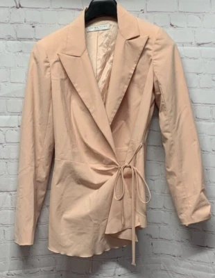 Chaqueta Blazer Trina Turk Taupe Melocotón/Rubor Separada Abrigo Chaqueta (ver descripción Foto 1 de 4