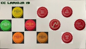 CHAPAS TAPÓN CORONA DISTINTAS MARCAS ABIERTAS 10 UNDS. - Imagen 1 de 1