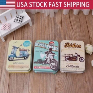 Cartoon Metal Tin Box Container Blank Portable Small Storage Container Case Gift - Picture 1 of 15