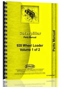 Caterpillar 920 Radlader Teilehandbuch (S/N 62K7095+) - Bild 1 von 1