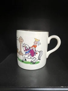 Vintage Nursery Rhyme Children's Mug "Ride a Cock Horse" made in Ireland - Picture 1 of 6